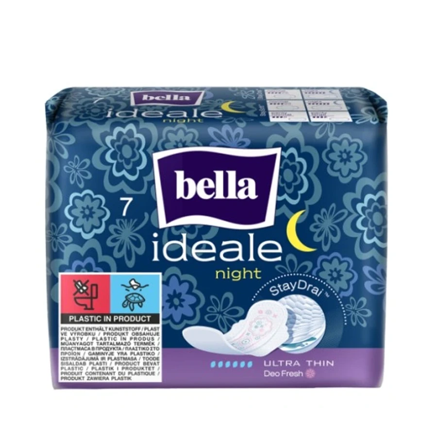 فوط بيلا إيديال ليلية راحة وجفاف تام 7 فوط معطرة