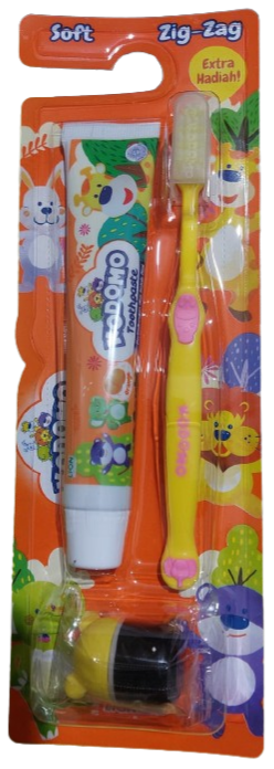 كومودو فرشاة ومعجون اسنان اطفال