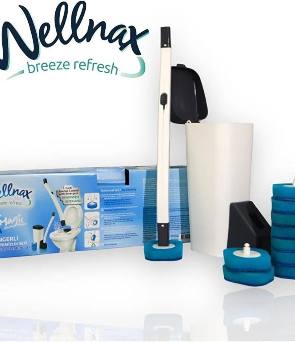 مجموعة تنظيف المراحيض من ويلناكس، 10 فرش لإعادة التعبئة