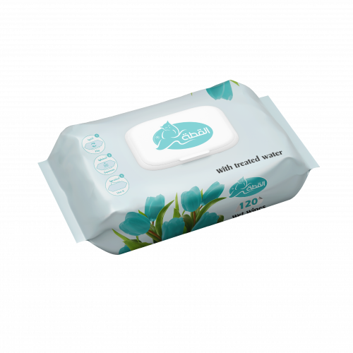 القطة مناديل مبللة 120 منديل 