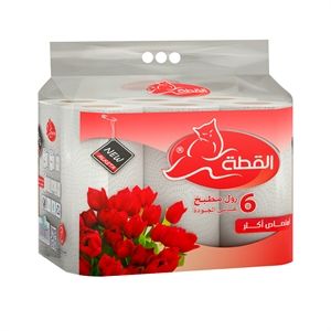 القطة ورق تنشيف المطبخ 6 رول