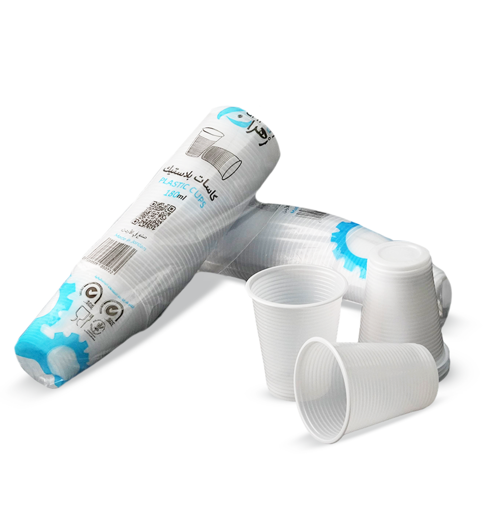 زهران أكواب بلاستيكية 180مل 50 كوب