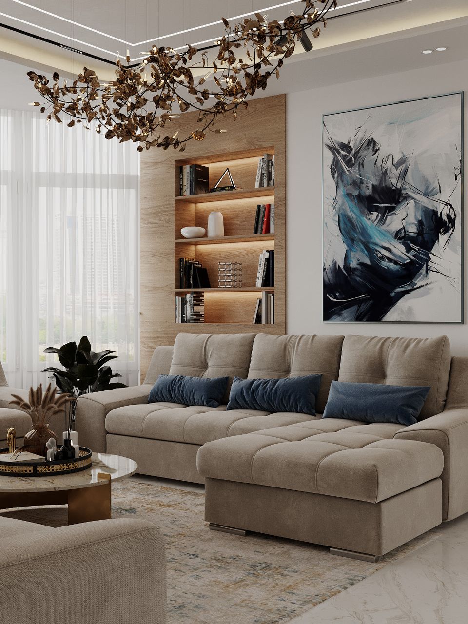 تصميم ثلاثي الابعاد مودرن 