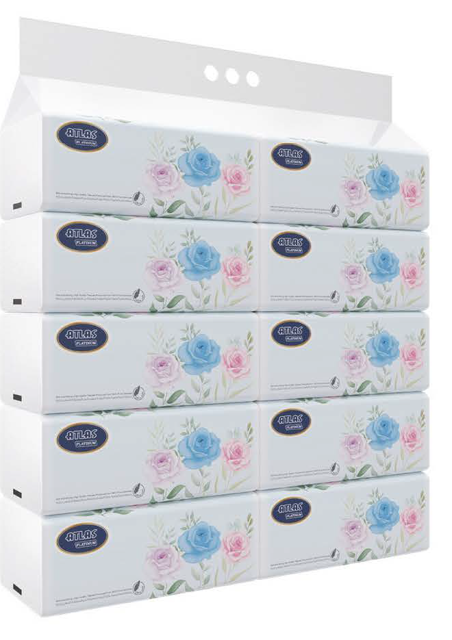 مناديل اطلس 220 منديل طبقتين١٠ عبوات