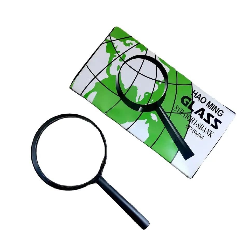 Straight Shank Magnifying Glass Lens 75 mm