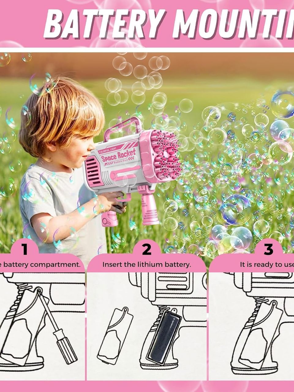 مسدس رشاش فقاعات 64 فتحة