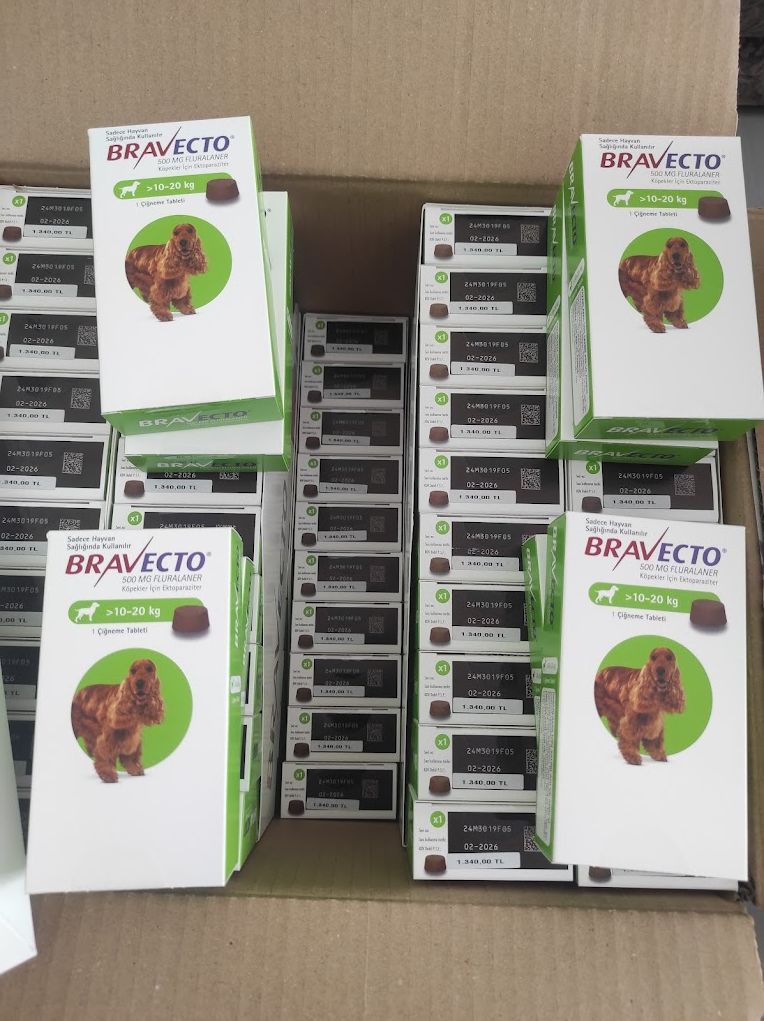 Bravecto Chewable Tablets for Dogs 1000 mg (> 20 - 40 kg) .