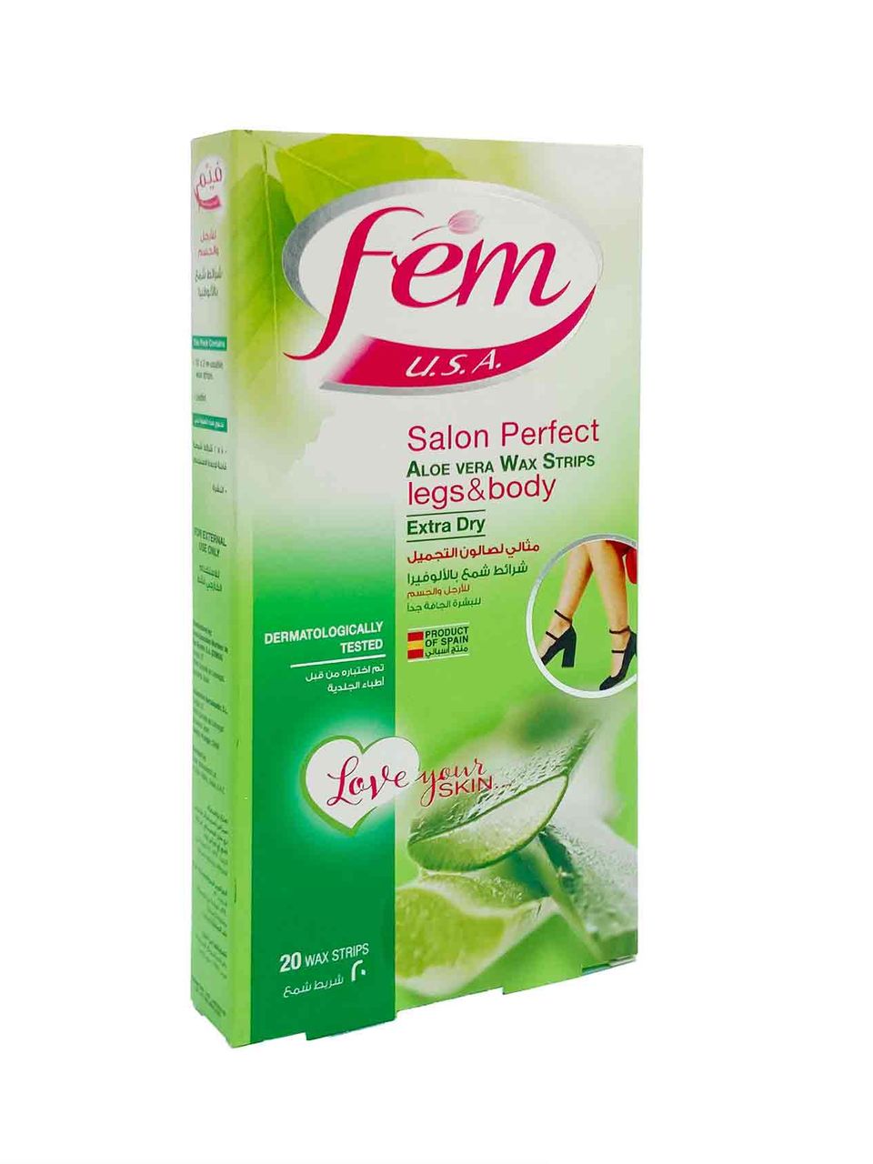 فيم شرائط شمع بالألوفيرا 20 شريط