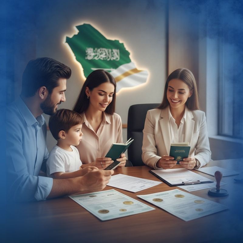 خدمات تفييز كرت زيارة عائلية للسعودية