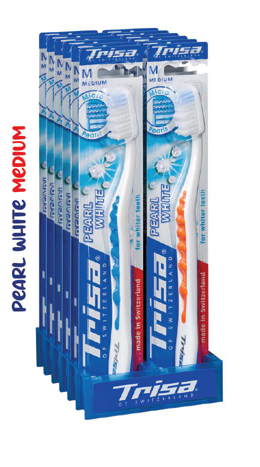 فرشاة اسنان تريسا  Pearl White Medium 