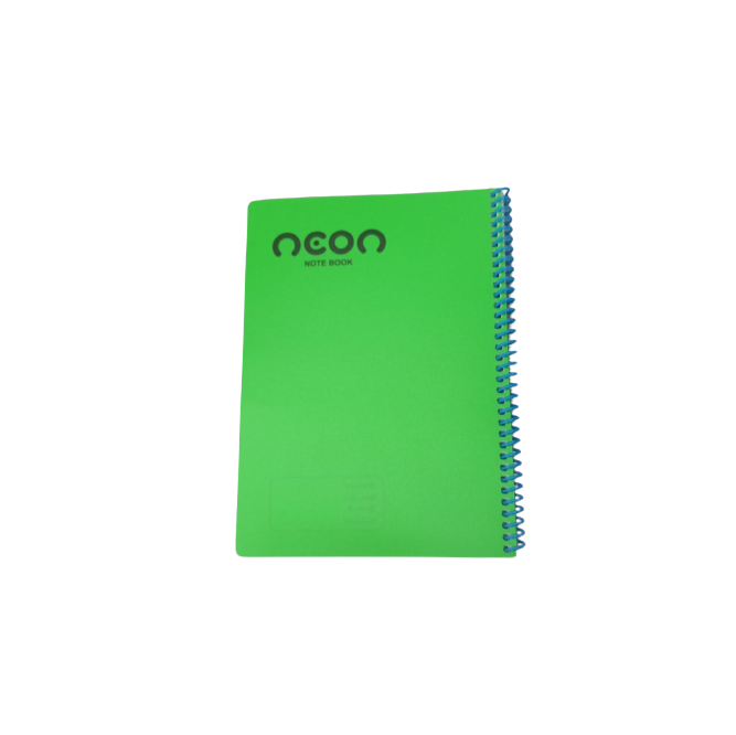 دفتر غلاف بلاستيكي نيون