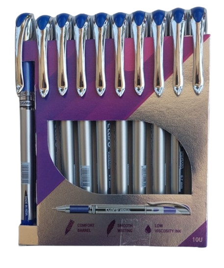 قلم حبر كلارو سيجما 10 اقلام  ازرق