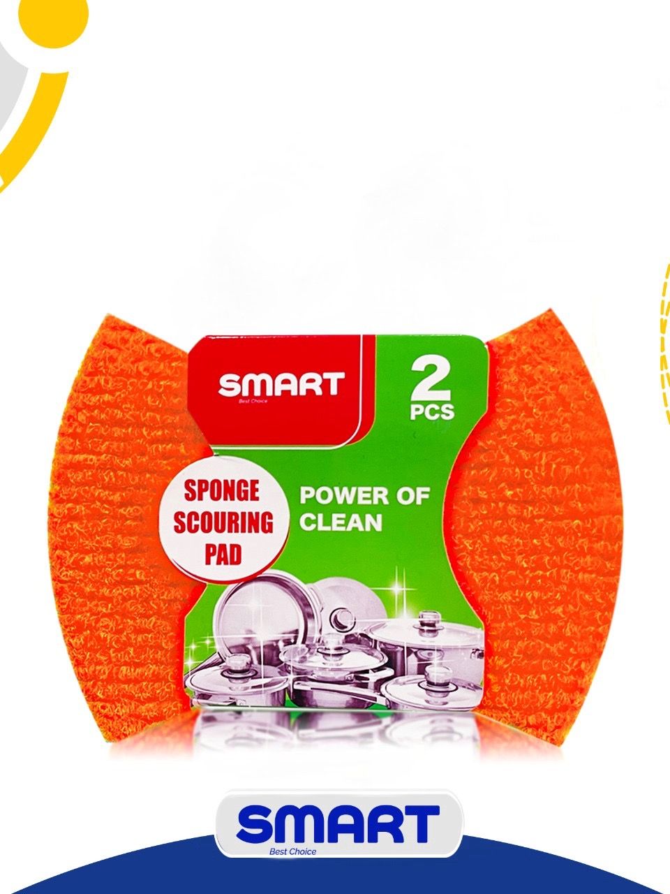 إسفنجة التنظيف باور أوف كلين من سمارت 2 قطع