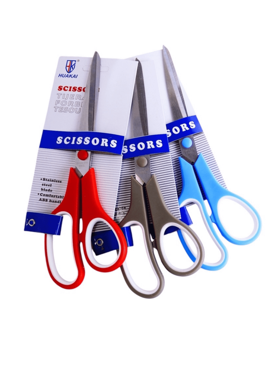 مقص كبير من الفولاذ المقاوم للصدأ بمقبض مريح