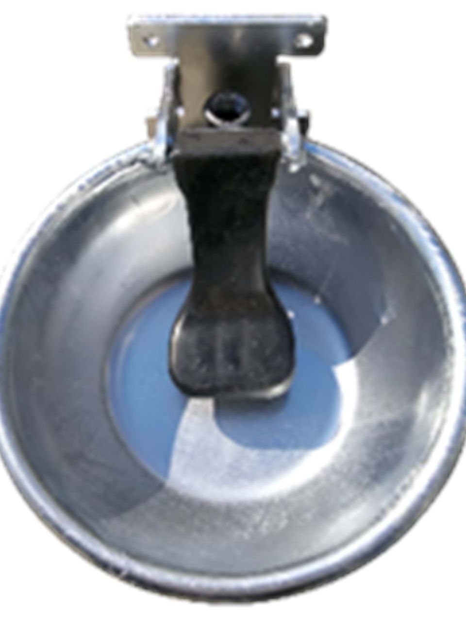 وعاء ماء معدني مجلفن مع لسان