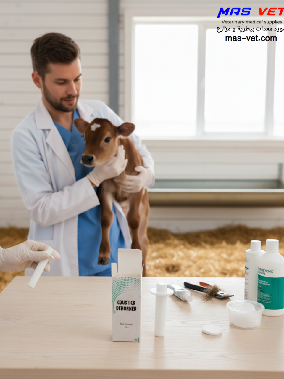 قلم القرون 10 غرام - قلم كاوي - لإزالة قرون العجول -هورنسبيك - 