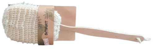 سمارت ليفة إسفنج طبيعي بمقبض خشبي