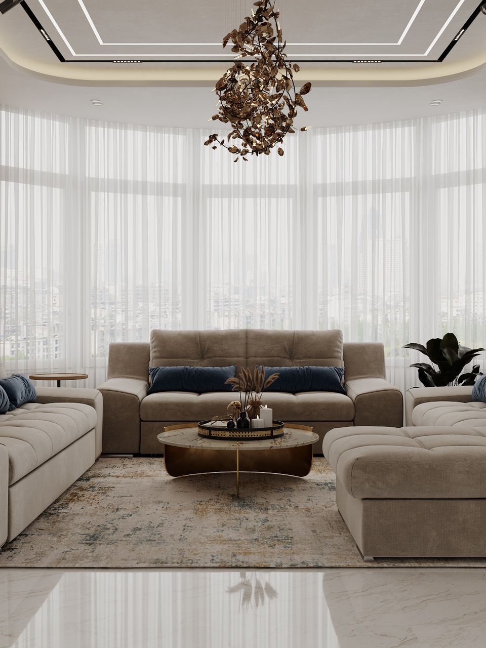 تصميم ثلاثي الابعاد مودرن 