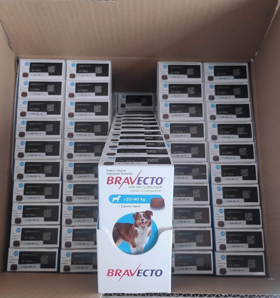 Bravecto chewable tablets for dogs 500 mg (> 10 -20 kg).