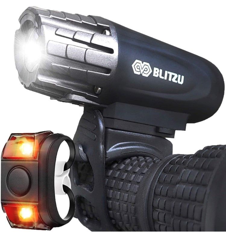  ضوء دراجة قابل للشحن USB أمامي وخلفي