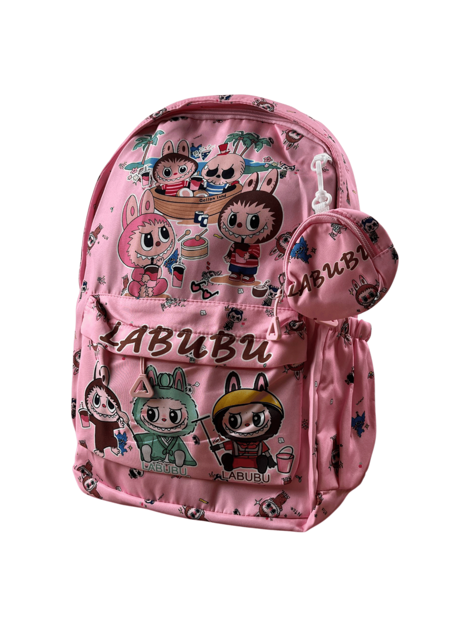 حقيبة ظهر LABUBU مع جزدان صغير