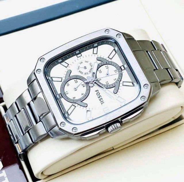 ساعة فوسيل متعددة الوظائف من الفولاذ المقاوم للصدأ 