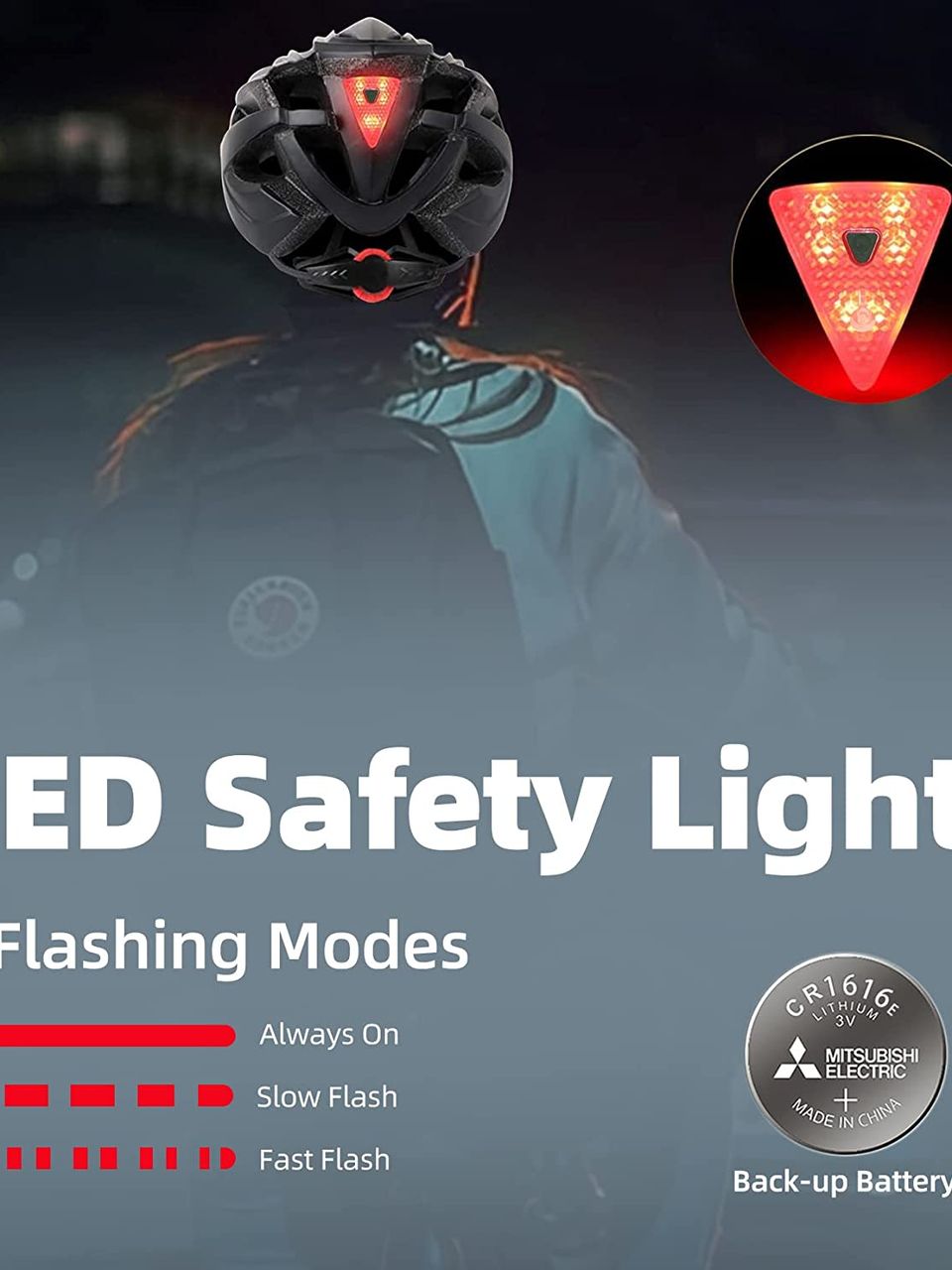 خوذة دراجة باضاءة خلفية من Shinmax